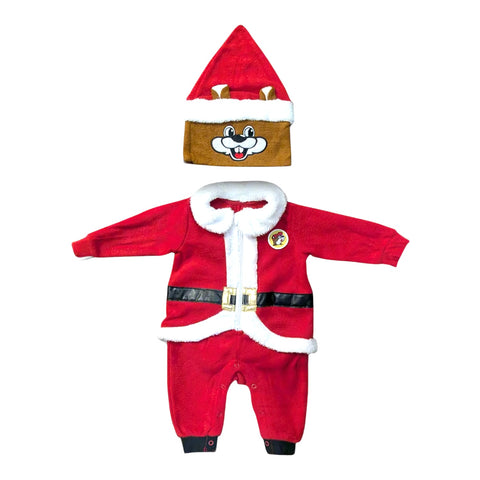 Buc-ee's Infant Christmas 2025 Santa Union Suit