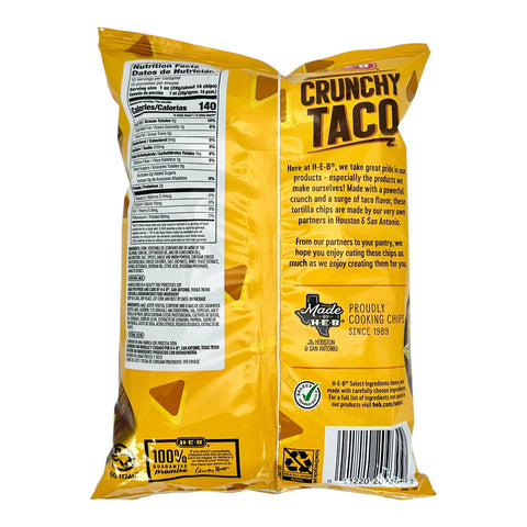 H-E-B Tortilla Chips - Crunchy Taco