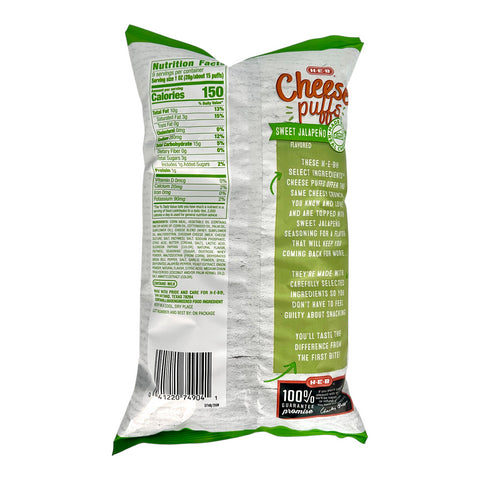 H-E-B Cheese Puffs - Sweet Jalapeño