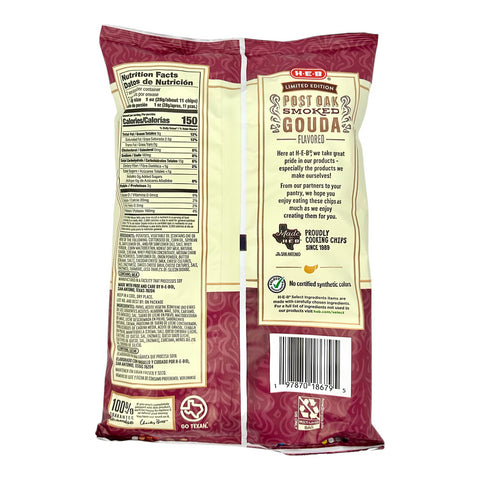 H-E-B Wavy Potato Chip - Post Oak Smoked Gouda (Limited Edition)
