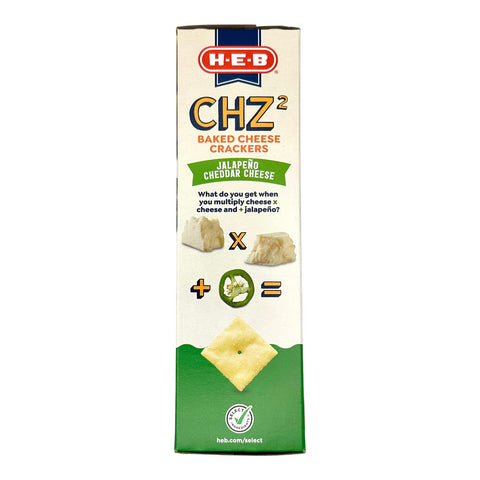 H-E-B CHZ² Baked Cheese Crackers - Jalapeño Cheddar Cheese