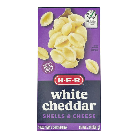 H-E-B Shells & Cheese - White Cheddar