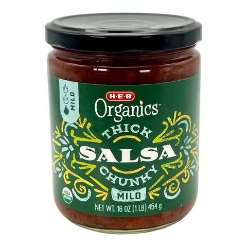 H-E-B Organics Thick, Chunky Salsa - Mild