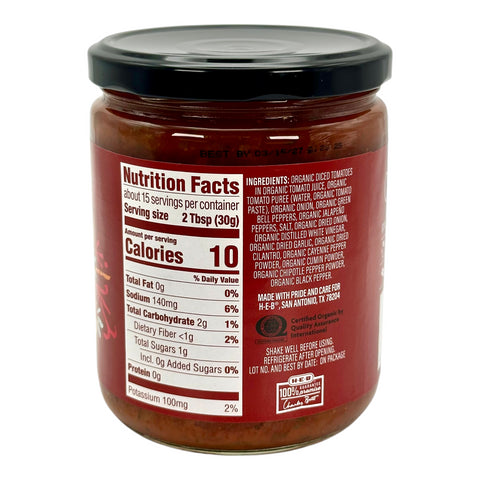H-E-B Organics Thick, Chunky Salsa - Hot