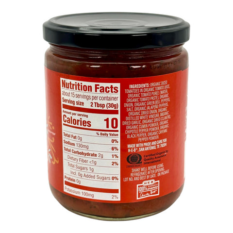 H-E-B Organics Thick, Chunky Salsa - Medium