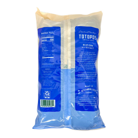 H-E-B Central Market Totopos Tortilla Chips - Blue Corn & Sea Salt