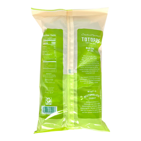 H-E-B Central Market Totopos Tortilla Chips - Blue Corn & Lime