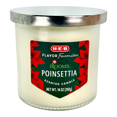 H-E-B Flavor Favorites Scented Candle - Poinsettia
