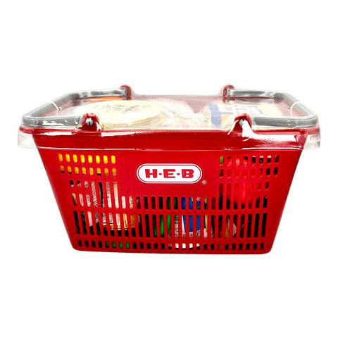 H-E-B Beyond Imagination Dinner Food Shopping Basket - Red