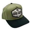 Buc-ee's Green and Black Camo Patch Snapback Hat