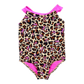 Buc-ee's pink leopard swimsuit - toddler one-piece