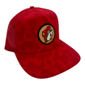 Buc-ee's red camo snapback hat - comfortable fit