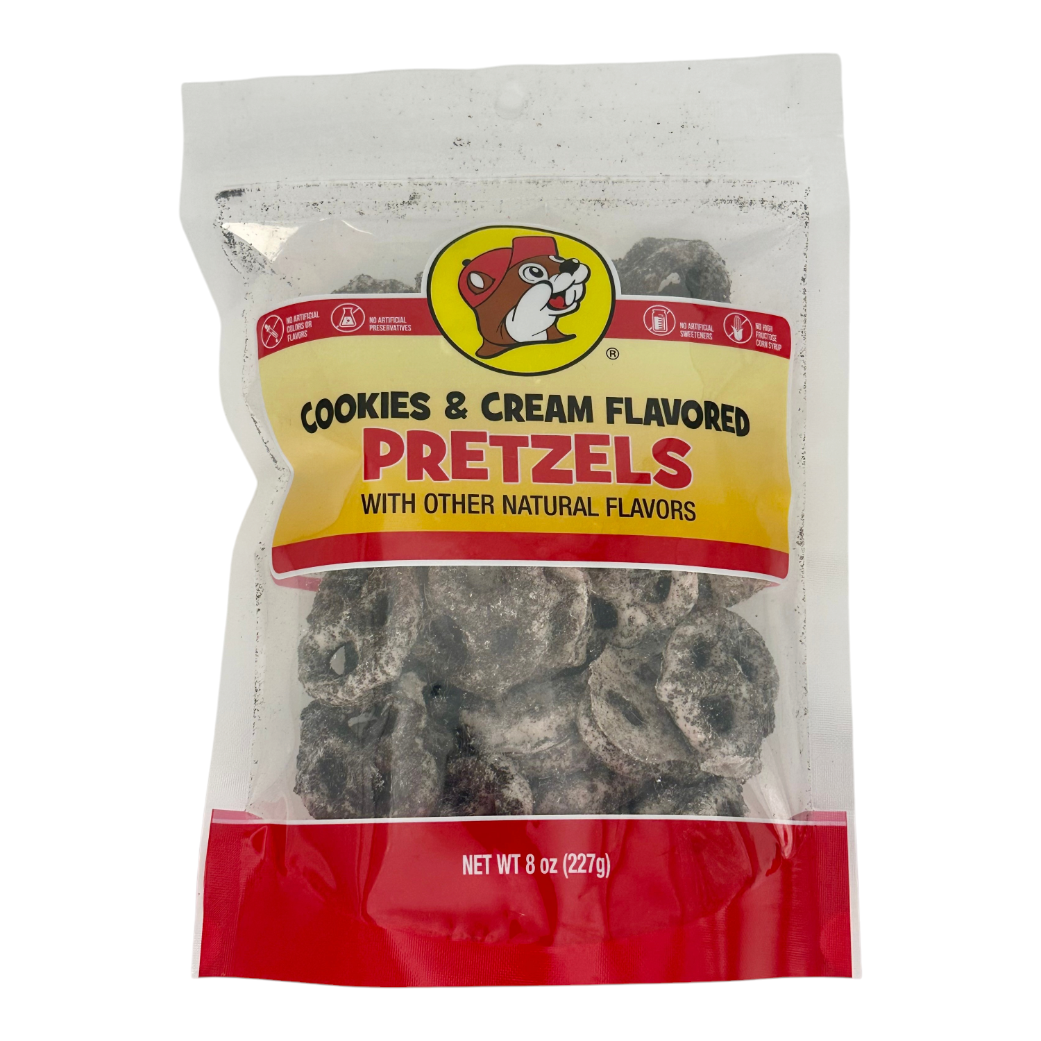 ドルバッキー Buc-ee's Cookies & Cream Flavored Pretzels - 8oz – TrueTexasMerch