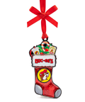 Red stocking ornament - festive holiday decor