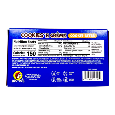 Buc-ee’s Cookie Bites – Cookies & Cream