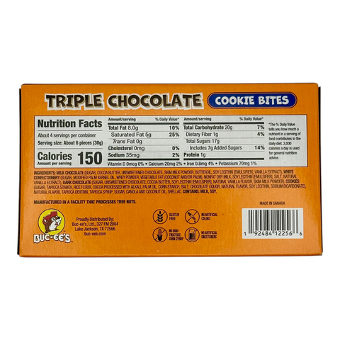 Buc-ee’s Cookie Bites – Triple Chocolate