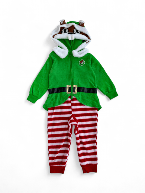 Infant Christmas Elf Beaver Suit