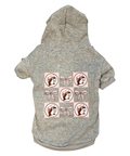 Pink accent dog hoodie - stylish pet wear