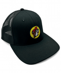 Adult Classic Black Snapback Hat With Logo