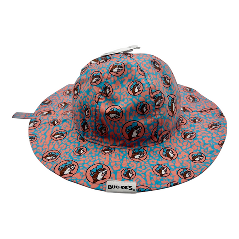 Buc-ee’s Reversible Toddler Bucket Hat - Blue Leopard