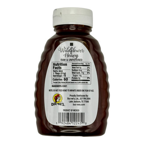 Buc-ee’s Wildflower Honey – Raw and Unfiltered 12oz