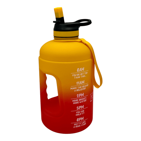 76oz Red And Gold Hydration Jug with Carry Handle