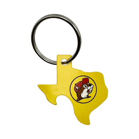 Buc-ee's Yellow Texas Keychain