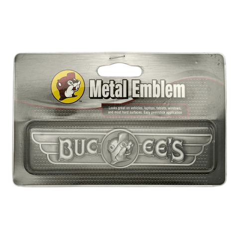 Buc-ee’s Metal Winged Emblem – Peel & Stick Logo Badge