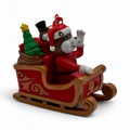 Santa Beaver Sleigh Ornament