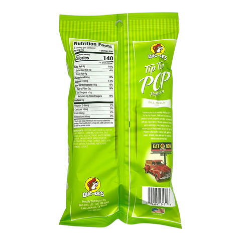 Buc-ee's Tip Top Pop Popcorn - Dill Pickle