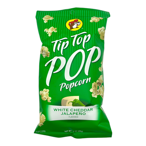 Buc-ee's Tip Top Pop Popcorn - White Cheddar Jalapeno