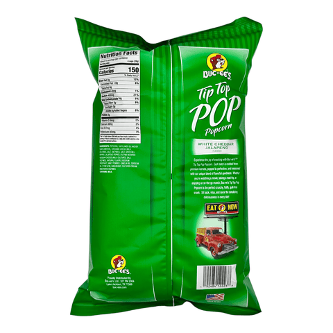 Buc-ee's Tip Top Pop Popcorn - White Cheddar Jalapeno