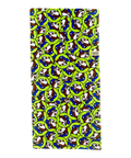 Buc-ee's Lime Mania towel - 32x64 inches, cotton material