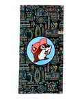 Buc-ee's Neon Tiki towel - 35x70 inches, 100% cotton