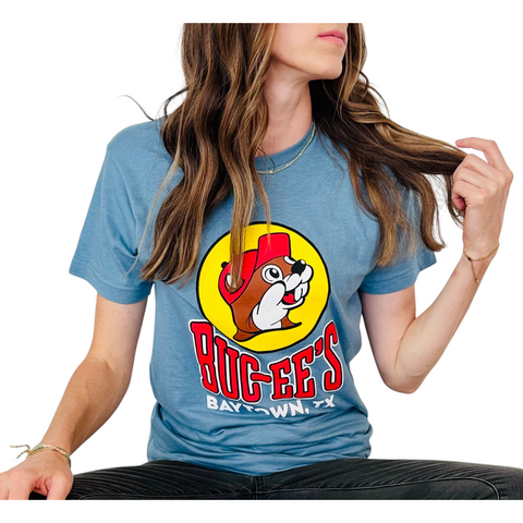 Adult Buc-ee’s Location T-Shirt - Katy, Texas City, Waller, Baytown