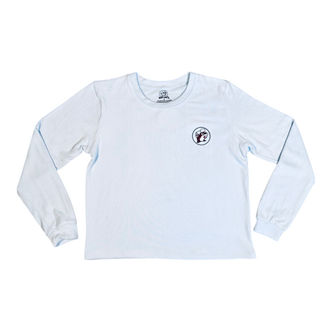 Adult Light Blue Lounge Crop Top