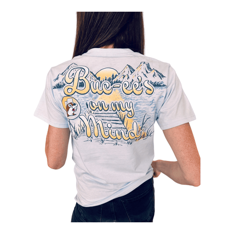 Adult Unisex Light Blue Buc-ee's On My Mind Shirt