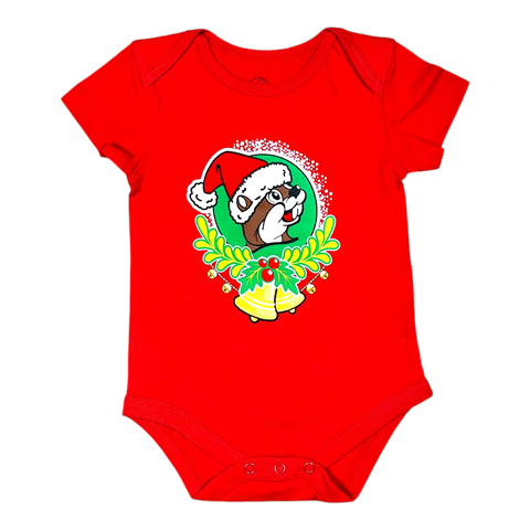 Buc-ee's Infant Christmas 2025 Red Onesie