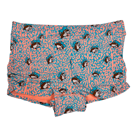 Buc-ee's Women's Two-Piece Bikini Swimsuit – Blue Leopard