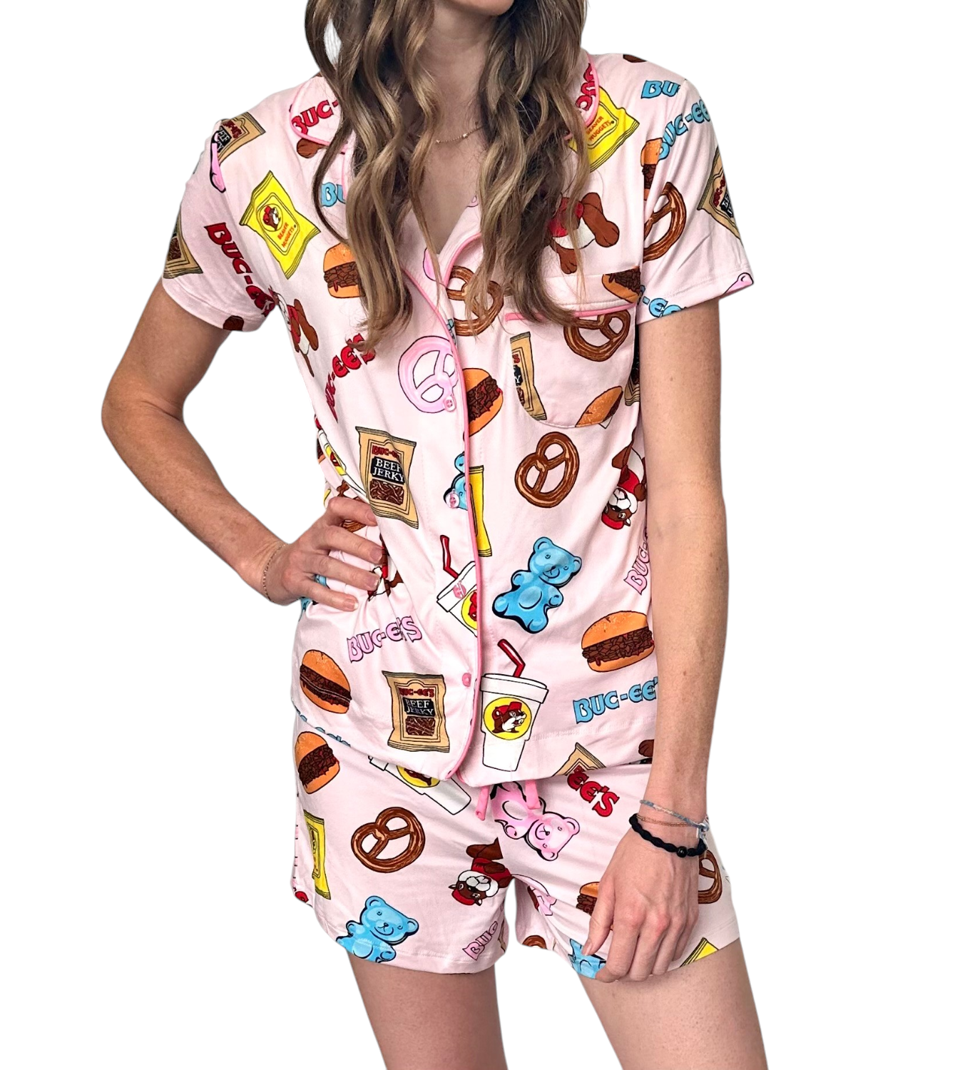 Buc-ee's Women's Pink Snack Pajamas – TrueTexasMerch