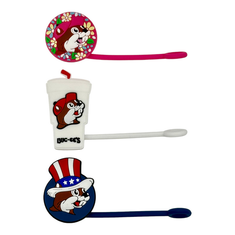 Buc-ee’s 3-Pack Straw Topper Set