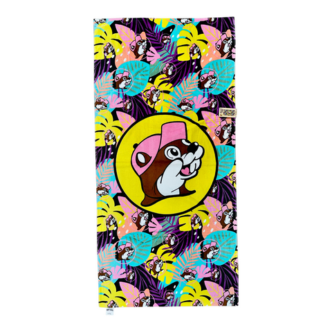 Buc-ee’s 32"x64" Beach Towel - Tropical