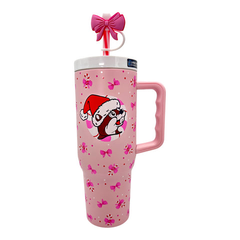Christmas 2025 Pink Candy Cane Tumbler - 40oz