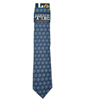 Gray patterned silk twill tie - 100% silk material