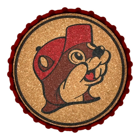 Buc-ee's Metal Bottle Cap Coaster