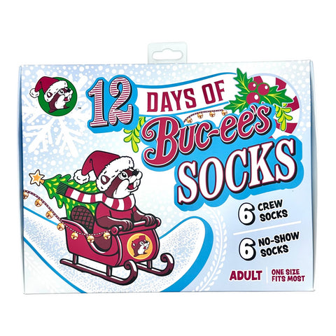 Christmas 12 Days of Buc-ee’s Socks - Adult