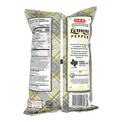 H-E-B Wavy Potato Chip - Lemon Pepper (Limited Edition)