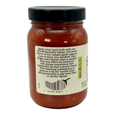 H-E-B Specialty Series 16oz Salsa - Tomato Garlic (Mild)