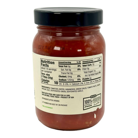 H-E-B Specialty Series 16oz Salsa - Habanero (Hot)
