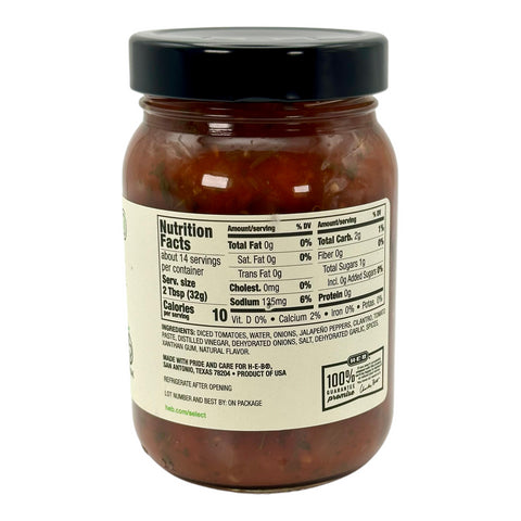 H-E-B Specialty Series 16oz Salsa - Cilantro (Mild)